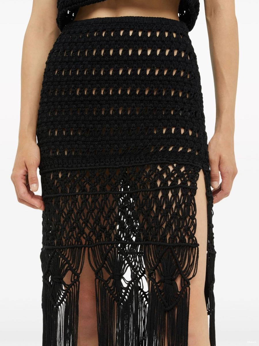 Affordable A skirt India To crochet Letter Women Love Alanui 0726